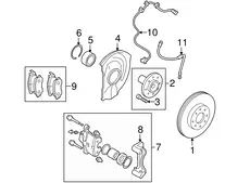 колодки дисковые торм. перед. Chry 4605A261 JEEP
