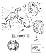 колодки бараб. торм. Jeep 05019536AA