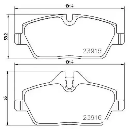 Тормозные колодки дисковые VAICO V20-9769