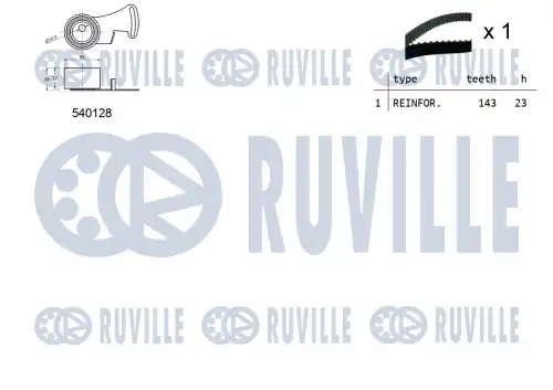 Комплект ремня ГРМ 550147 RUVILLE