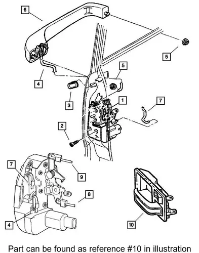 Ручка двери JEEP 55076054AB