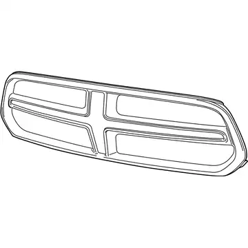 Решетка радиатора DODGE 5113712AB