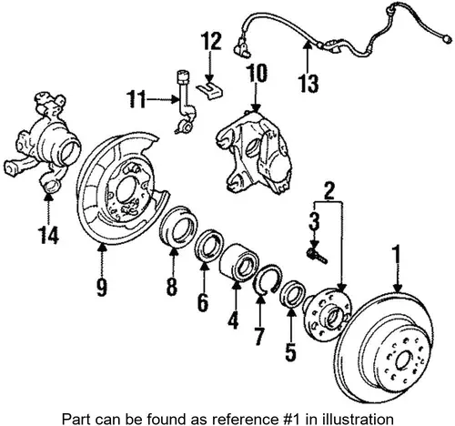 Тормозной диск TOYOTA / LEXUS 42431-14170