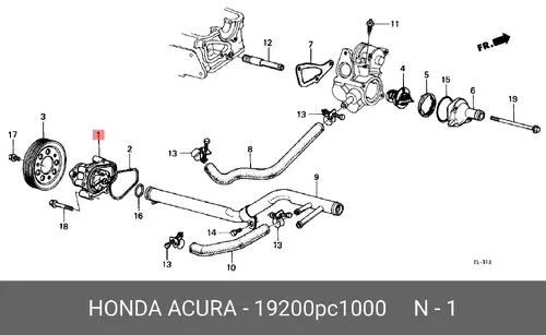 помпа Hond 19200-PC1-000 HONDA