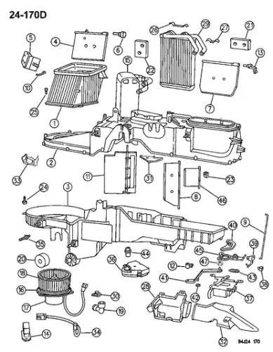 испаритель кондиционера Jeep 4723518