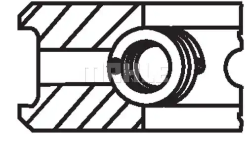 Кольца поршневые MAHLE 039 48 V0