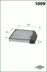 Салонный фильтр MECAFILTER CLR7120