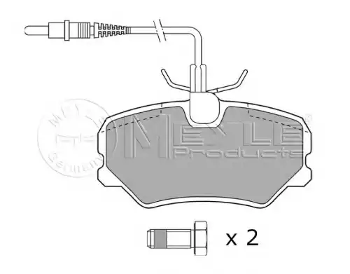 Тормозные колодки дисковые MEYLE 025 231 6918/W