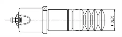Цилиндр сцепления MOTAQUIP VSC109