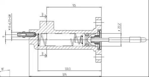 Цилиндр сцепления MOTAQUIP VSC113