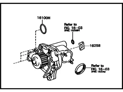 помпа Toyo 16100-79045 TOYOTA / LEXUS