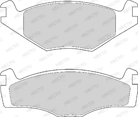 колодки дисковые торм. перед. VW FD4154A NECTO