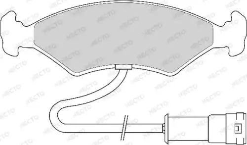колодки дисковые торм. перед. Ford FD6428A NECTO