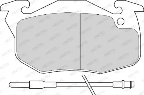 колодки дисковые торм. перед. Peug FD691A NECTO