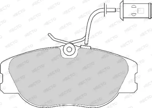 колодки дисковые торм. перед. AR FD6243A NECTO