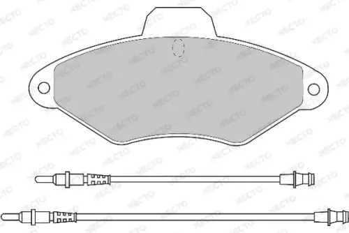 колодки дисковые торм. перед. Citr FD6452A NECTO