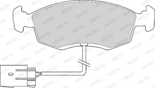 колодки дисковые торм. перед. Ford FD6581A NECTO