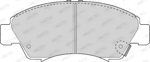 колодки дисковые торм. перед. Hond FD6537A NECTO