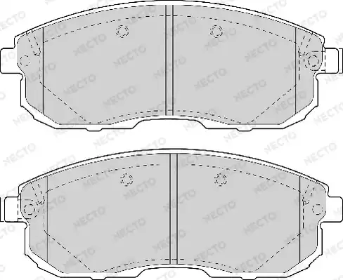 колодки дисковые торм. перед. Niss FD6984A NECTO