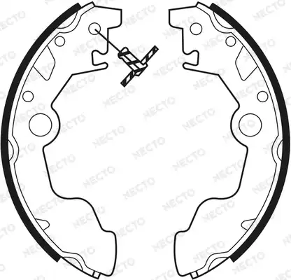 колодки бараб. торм. Sub N1601 NECTO