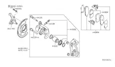 Тормозные колодки дисковые NISSAN D4080-JA01A
