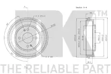 Тормозной барабан NK 253408