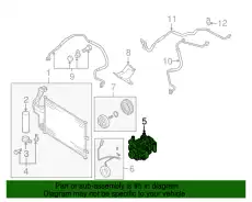 Компрессор, кондиционер BP4S-61-K00 MAZDA
