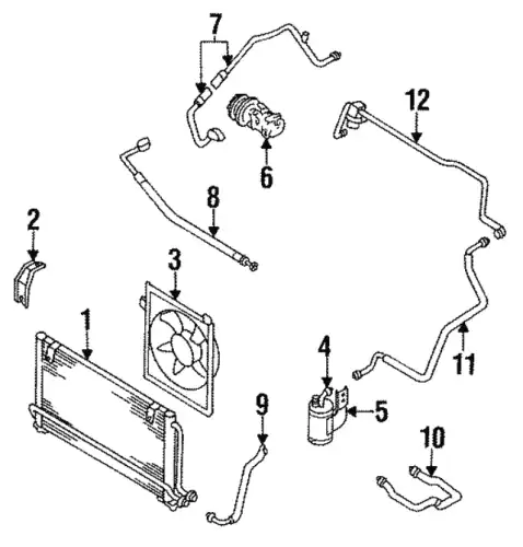 Осушитель кондиционера MAZDA EA70-61-500