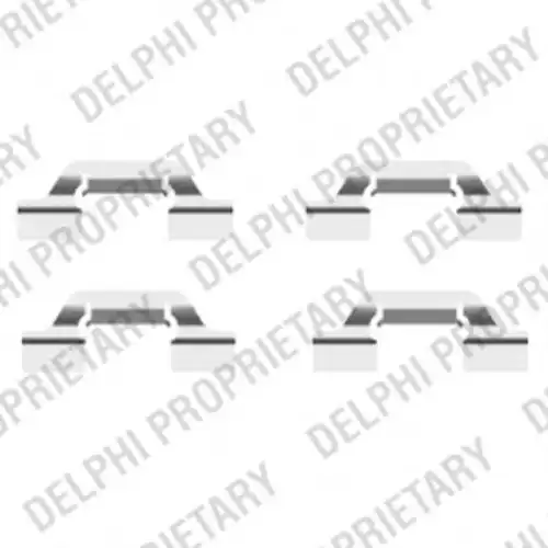 Комплектующие, колодки дискового тормоза LX0438 DELPHI