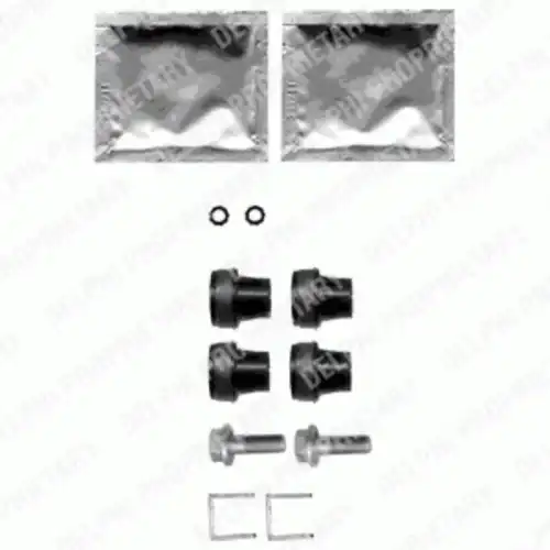 Комплектующие, колодки дискового тормоза LX0357 DELPHI