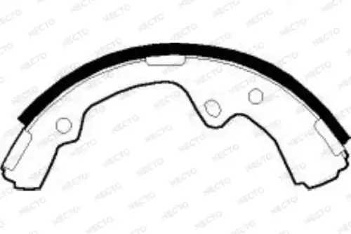 колодки бараб. торм. Toyo N1566 NECTO