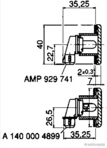Фонарь габаритный HERTH+BUSS 82710188