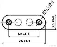 Фонарь габаритный HERTH+BUSS 82710334