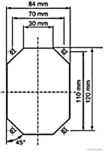 Фонарь задний HERTH+BUSS 82850046