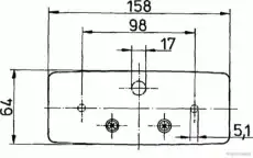 Фонарь задний HERTH+BUSS 83830110