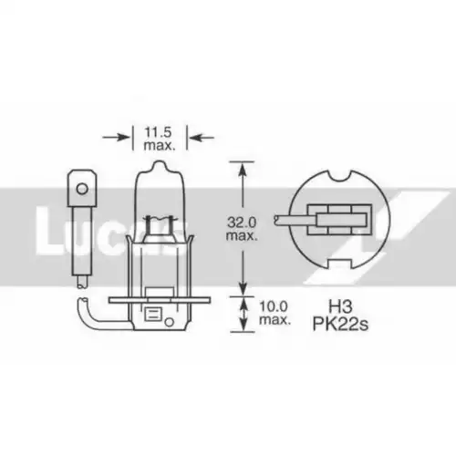 Автолампа LUCAS LLB460