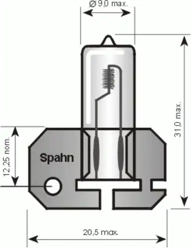 Автолампа SPAHN GLUHLAMPEN 52174