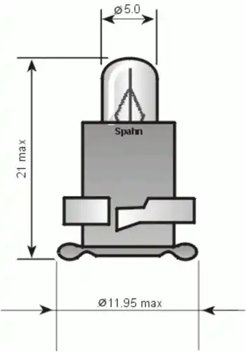 Автолампа SPAHN GLUHLAMPEN 2812