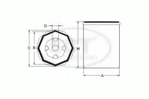 Топливный фильтр SCT ST6077