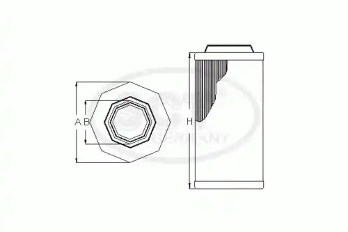 Фильтр воздушный SCT SB3096