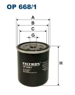 Фильтр масляный FILTRON OP668/1