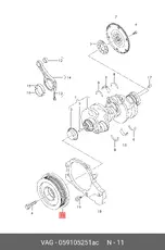 Шкив коленвала VAG 059105251AC