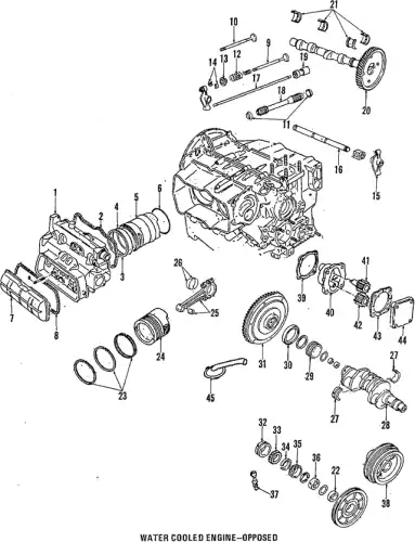 вкладыши распредвала VW 111198541 VAG
