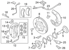 Тормозные колодки дисковые PORSCHE 970 351 948 03