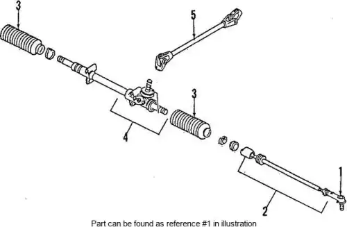 Рулевой наконечник PORSCHE 944 347 333 01