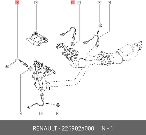 Датчик ABS RENAULT 2269 02A 000