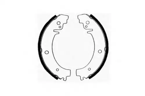 Тормозные колодки барабанные SCT SS 510
