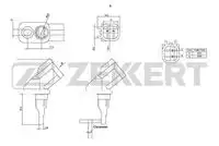 Датчик ABS ZEKKERT SE-6058
