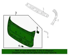 Oбшивкa двepи 81710R0100OFB HYUNDAI