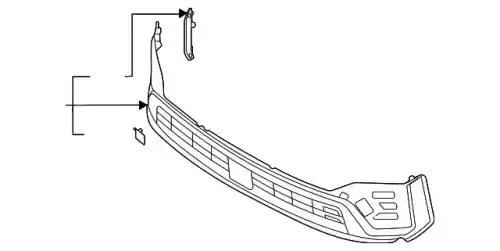 Решетка бампера HYUNDAI / KIA 86530P2020